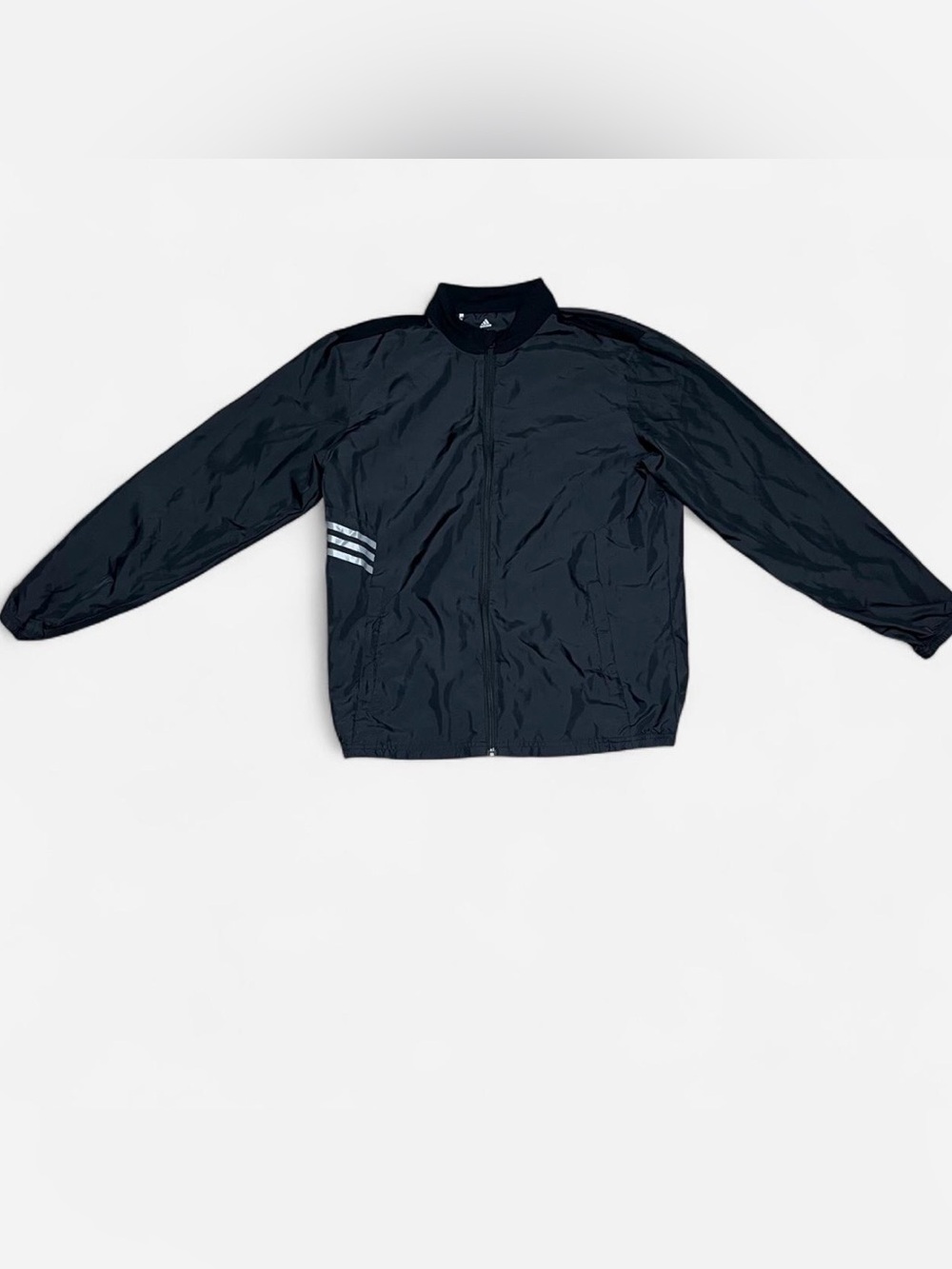 Adidas Golf Black Windbreaker Jacket, Size M
